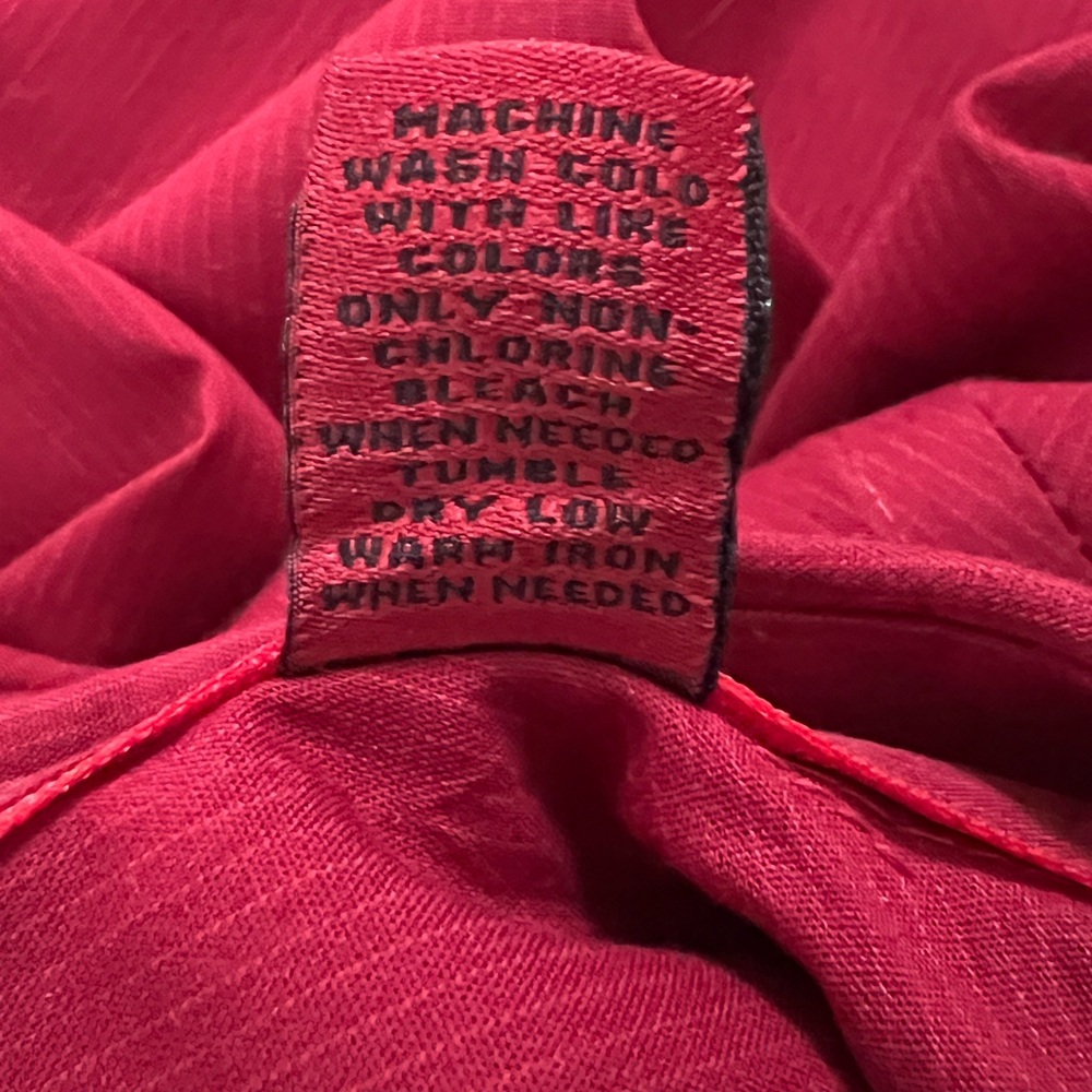 Alfani lightweight Slim Fit Stretch button down shirt. Size S. Color Dark Ruby. - Picture 5 of 5